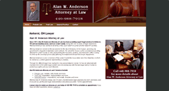 Desktop Screenshot of alanandersonlaw.net