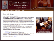 Tablet Screenshot of alanandersonlaw.net